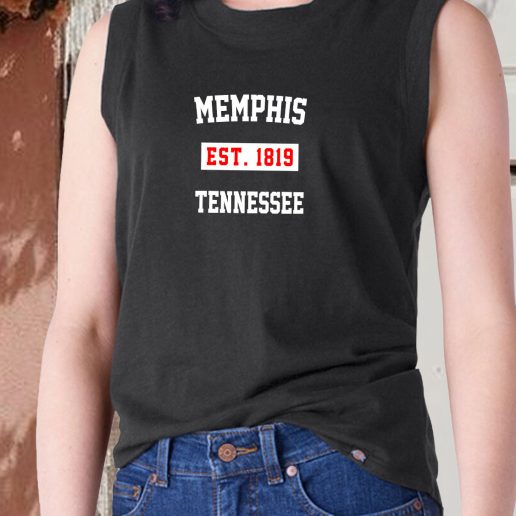 Aesthetic Tank Top Memphis Est 1819 Tennessee 1