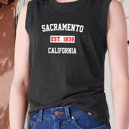 Aesthetic Tank Top Sacramento Est 1839 California 1