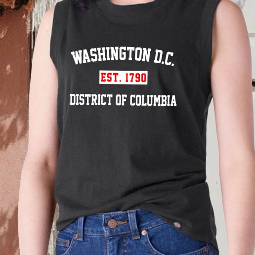 Aesthetic Tank Top Washington Dc Est 1790 District Of Columbia 1