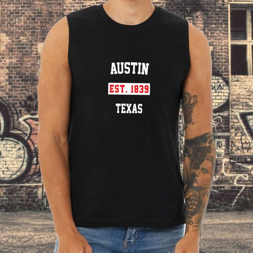 Athletic Tank Top Austin Est 1839 Texas 1