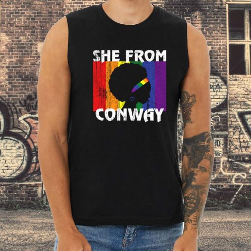 Athletic Tank Top Black Girl She From Conway Arkansas 1