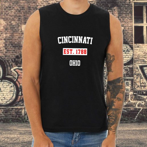 Athletic Tank Top Cincinnati Est 1788 Ohio 1