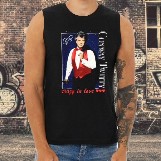 Athletic Tank Top Conway Twitty Crazy In Love 1