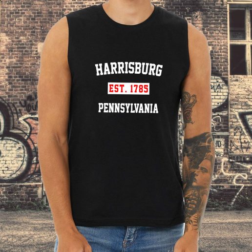 Athletic Tank Top Harrisburg Est 1785 Pennsylvania 1