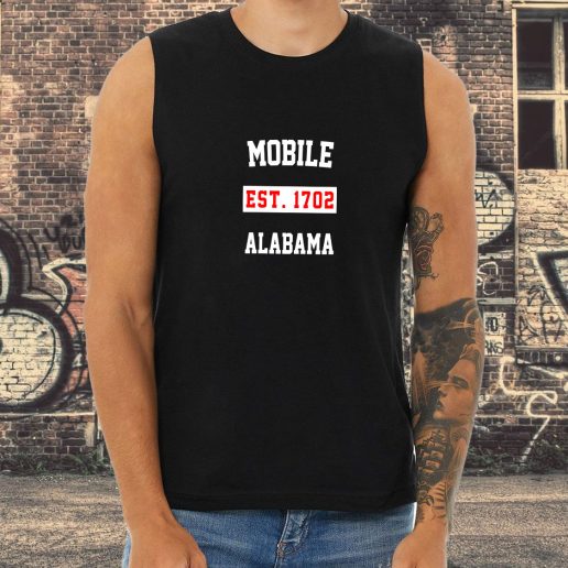 Athletic Tank Top Mobile Est 1702 Alabama 1