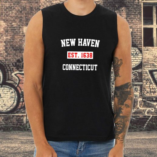 Athletic Tank Top New Haven Est 1638 Connecticut 1