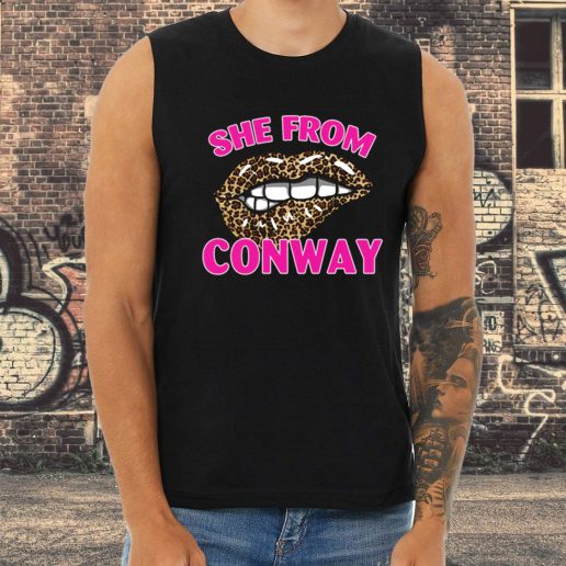 Athletic Tank Top She From Conway Arkansas Cheetah Leopard 1