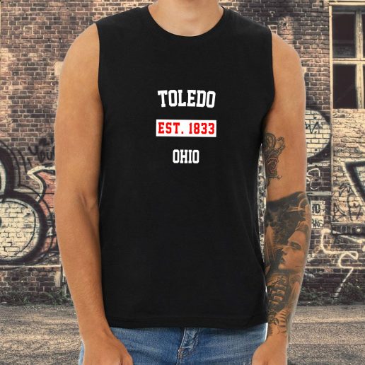 Athletic Tank Top Toledo Est 1833 Ohio 1