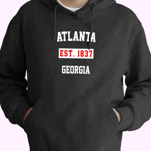 Atlanta Est 1837 Georgia Vintage Hoodie 1