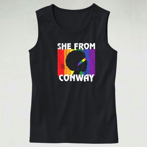 Black Girl She From Conway Arkansas Tank Top 1