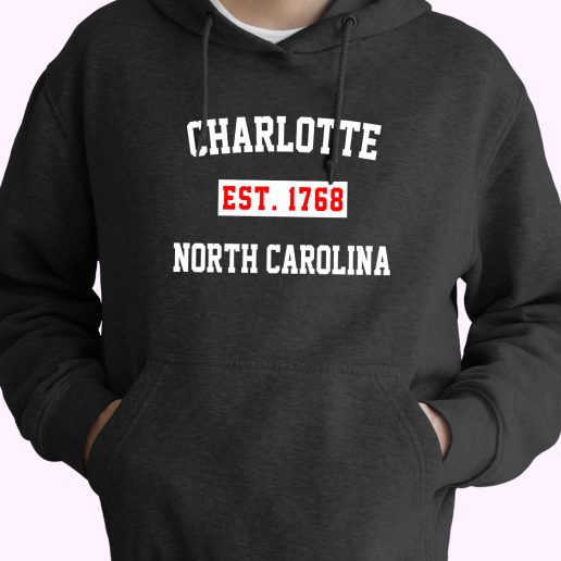 Charlotte Est 1768 North Carolina Vintage Hoodie 1