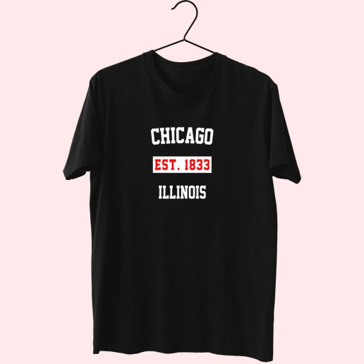 Chicago Est 1833 Illinois Fashionable T shirt 1