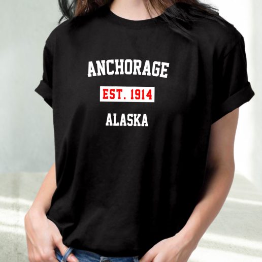 Classic T Shirt Anchorage Est 1914 Alaska 1