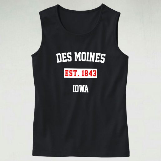 Des Moines Est 1843 Iowa Tank Top 1