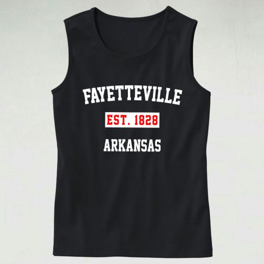 Fayetteville Est 1828 Arkansas Tank Top 1