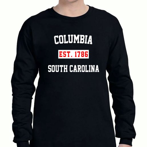 Graphic Long Sleeve T Shirt Columbia Est 1786 South Carolina 1