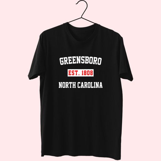 Greensboro Est 1808 North Carolina Fashionable T shirt 1