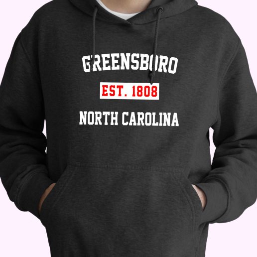 Greensboro Est 1808 North Carolina Vintage Hoodie 1