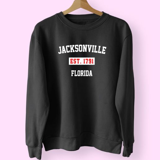 Jacksonville Est 1791 Florida Classy Sweatshirt 1