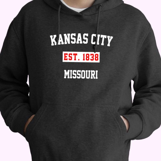 Kansas City Est 1838 Missouri Vintage Hoodie 1