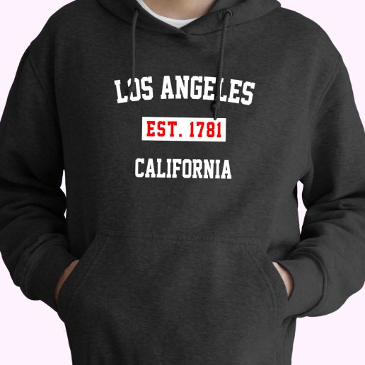 Los Angeles Est 1781 California Vintage Hoodie 1