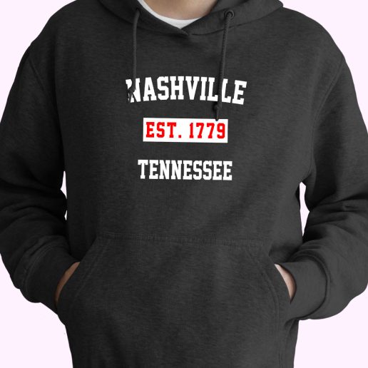 Nashville Est 1779 Tennessee Vintage Hoodie 1