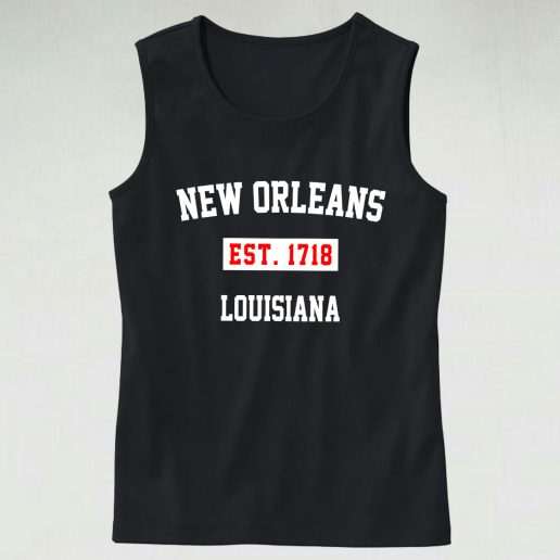 New Orleans Est 1718 Louisiana Tank Top 1