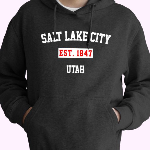 Salt Lake City Est 1847 Utah Vintage Hoodie 1