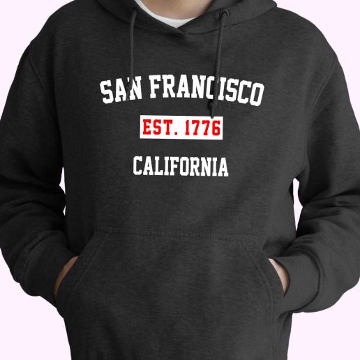 San Francisco Est 1776 California Vintage Hoodie 1