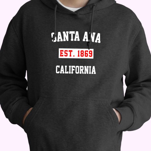 Santa Ana Est 1869 California Vintage Hoodie 1