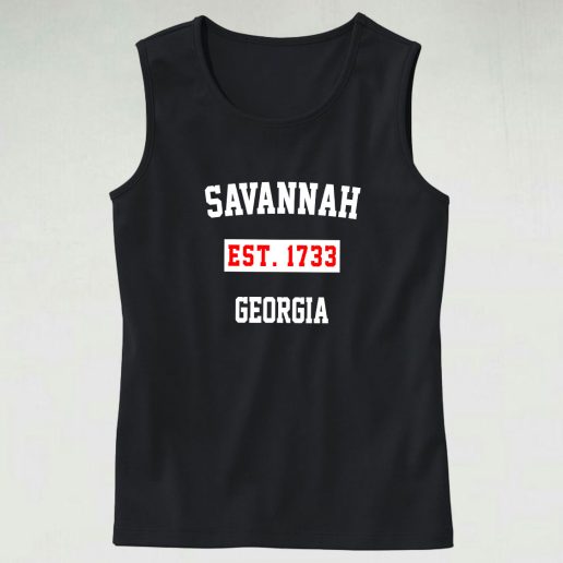 Savannah Est 1733 Georgia Tank Top 1