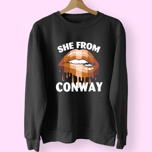 She From Conway Arkansas 90s Fashionable Sweatshirt 1