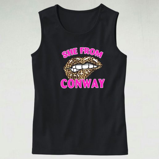 She From Conway Arkansas Cheetah Leopard Tank Top 1