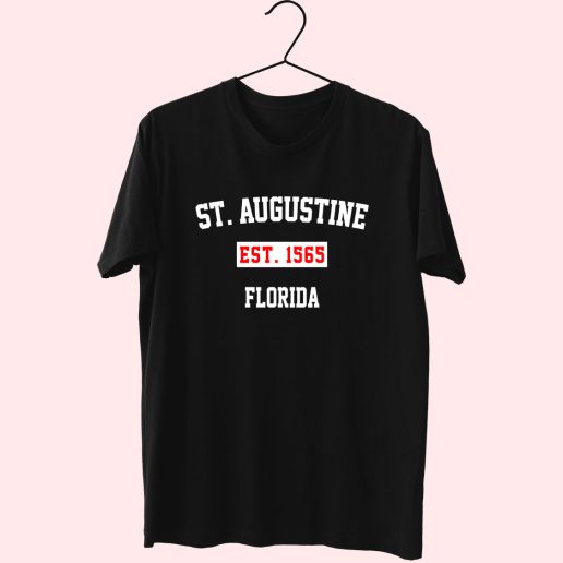 St. Augustine Est 1565 Florida Fashionable T shirt 1