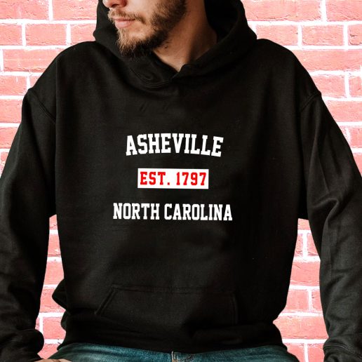 Streetwear Hoodie Asheville Est 1797 North Carolina Vintage Hoodie 1