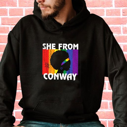 Streetwear Hoodie Black Girl She From Conway Arkansas 1