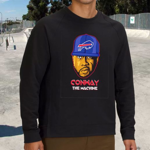 Streetwear Sweatshirt Conway The Machine With Hat 1