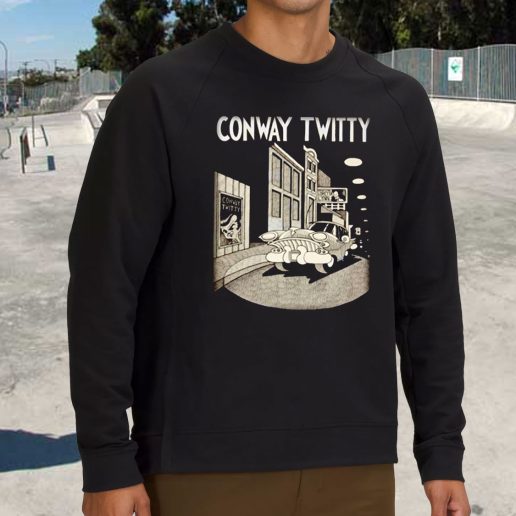 Streetwear Sweatshirt Conway Twitty Singer 1