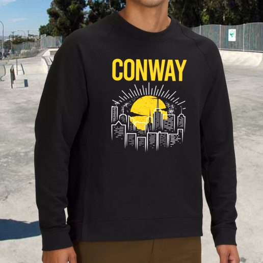 Streetwear Sweatshirt Conway Yellow Moon 1