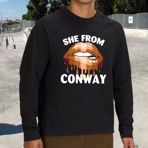 Streetwear Sweatshirt She From Conway Arkansas 1