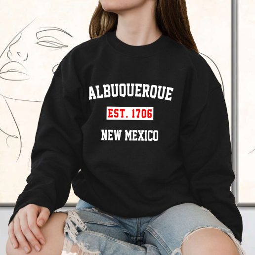 Vintage Sweatshirt Albuquerque Est 1706 New Mexico 1