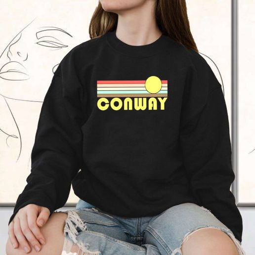 Vintage Sweatshirt Conway Arkansas Sunset 1