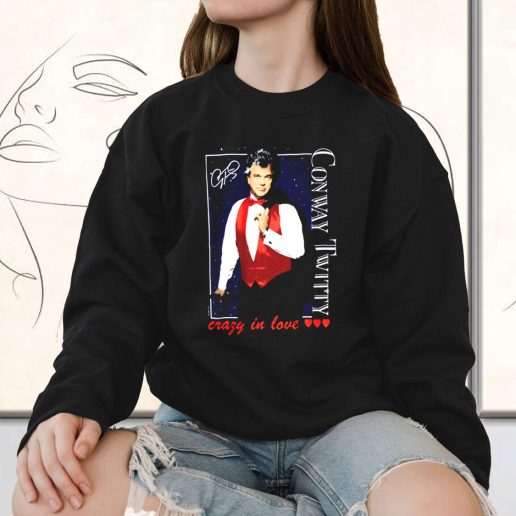 Vintage Sweatshirt Conway Twitty Crazy In Love 1