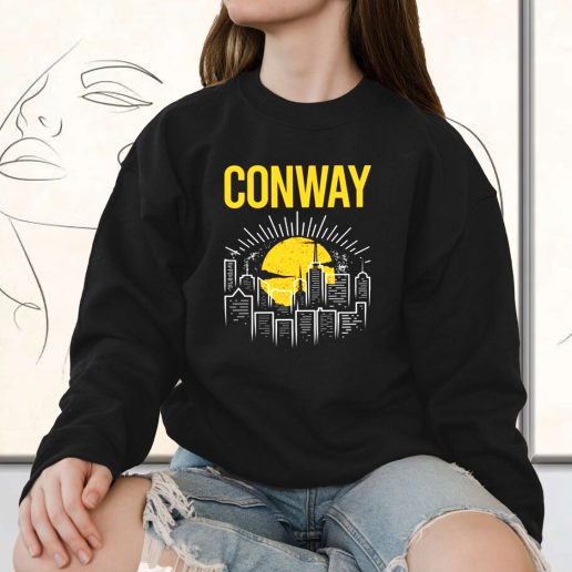 Vintage Sweatshirt Conway Yellow Moon 1