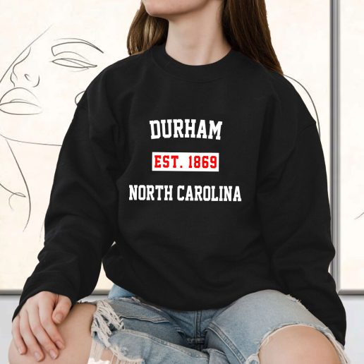 Vintage Sweatshirt Durham Est 1869 North Carolina 1