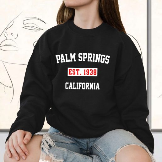 Vintage Sweatshirt Palm Springs Est 1938 California 1