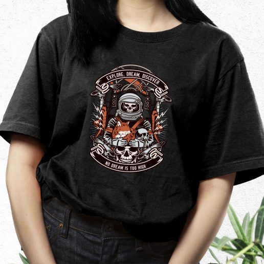 Aesthetic T Shirt Astronaut Skull Fashion Trends