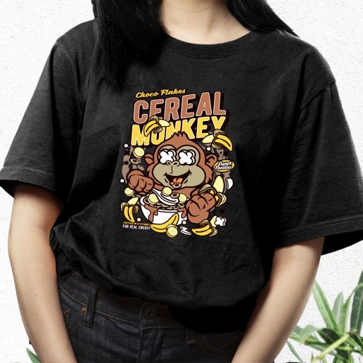 Aesthetic T Shirt Cereal Monkey Fashion Trends