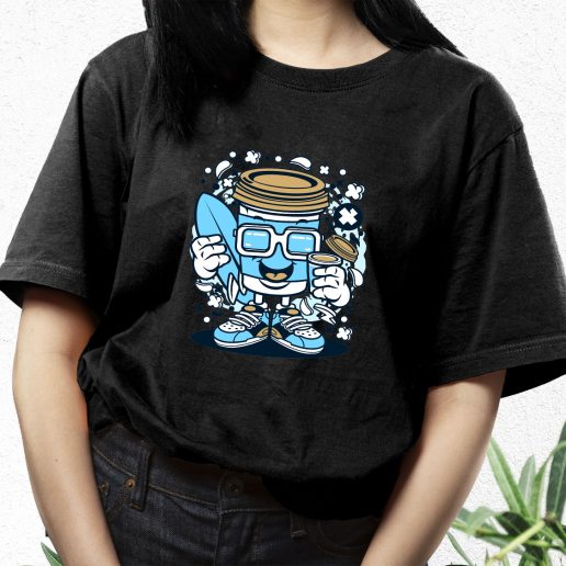 Aesthetic T Shirt Coffee Cup Surfer Fashion Trends