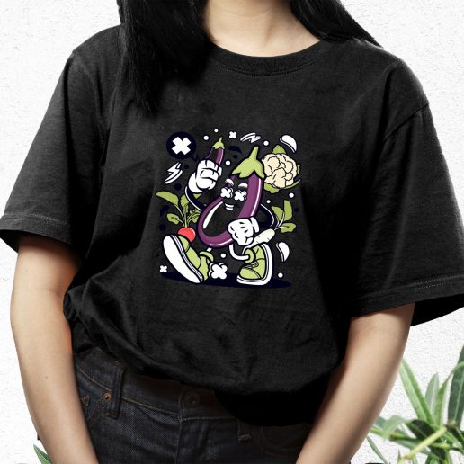 Aesthetic T Shirt Eggplant Fashion Trends